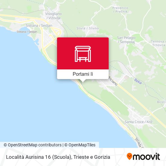 Mappa Località Aurisina 16 (Scuola)