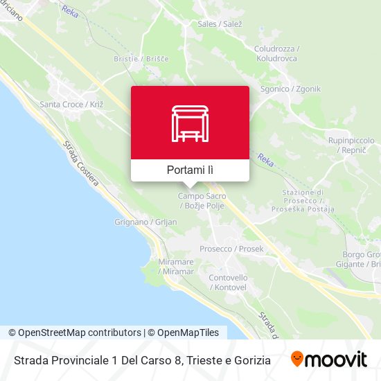 Mappa Strada Provinciale 1 Del Carso 8
