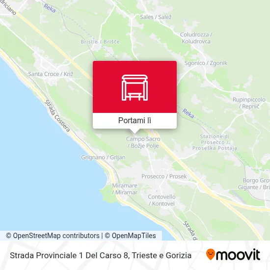 Mappa Strada Provinciale 1 Del Carso 8