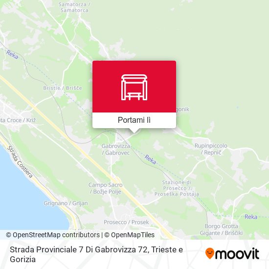 Mappa Strada Provinciale 7 Di Gabrovizza 72