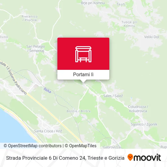 Mappa Strada Provinciale 6 Di Comeno 24