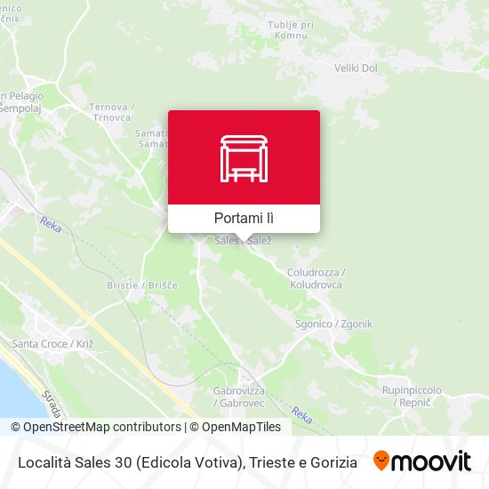 Mappa Località Sales 30 (Edicola Votiva)