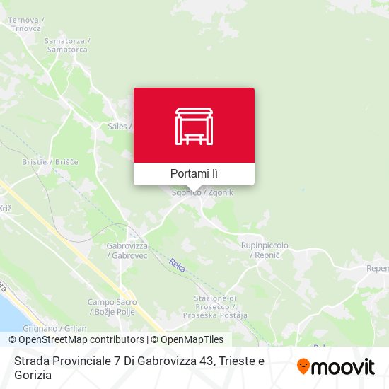Mappa Strada Provinciale 7 Di Gabrovizza 43