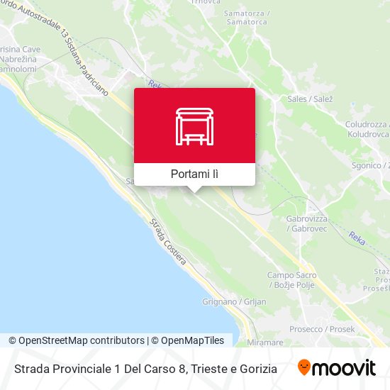 Mappa Strada Provinciale 1 Del Carso 8