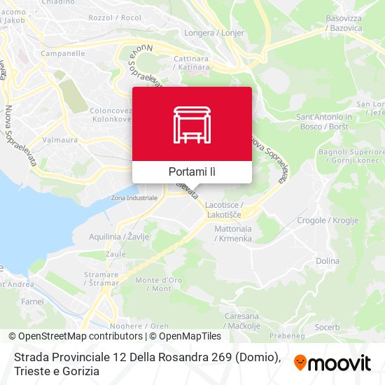 Mappa Strada Provinciale 12 Della Rosandra 269 (Domio)