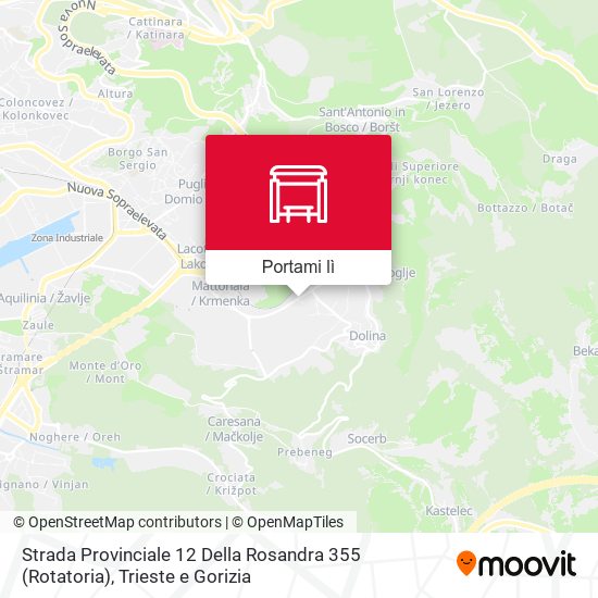 Mappa Strada Provinciale 12 Della Rosandra 355 (Rotatoria)