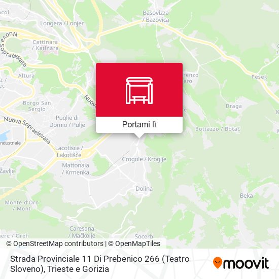 Mappa Strada Provinciale 11 Di Prebenico 266 (Teatro Sloveno)