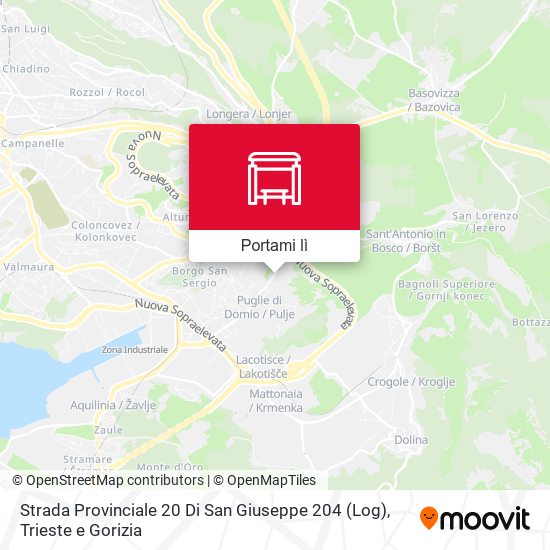 Mappa Strada Provinciale 20 Di San Giuseppe 204 (Log)