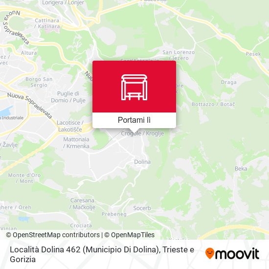 Mappa Località Dolina 462 (Municipio Di Dolina)