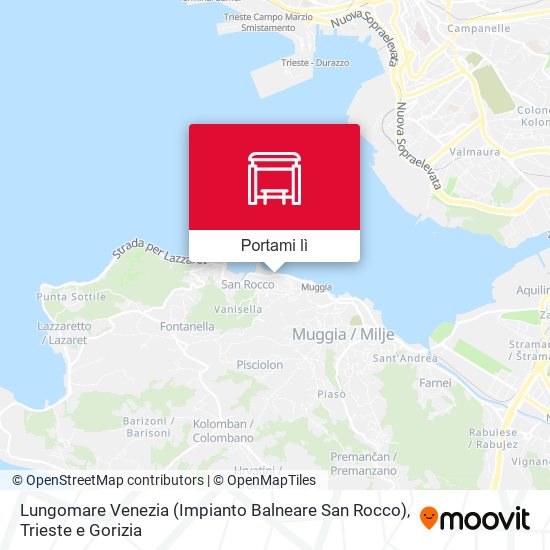 Mappa Lungomare Venezia (Impianto Balneare San Rocco)