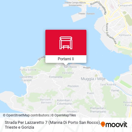 Mappa Strada Per Lazzaretto 7 (Marina Di Porto San Rocco)
