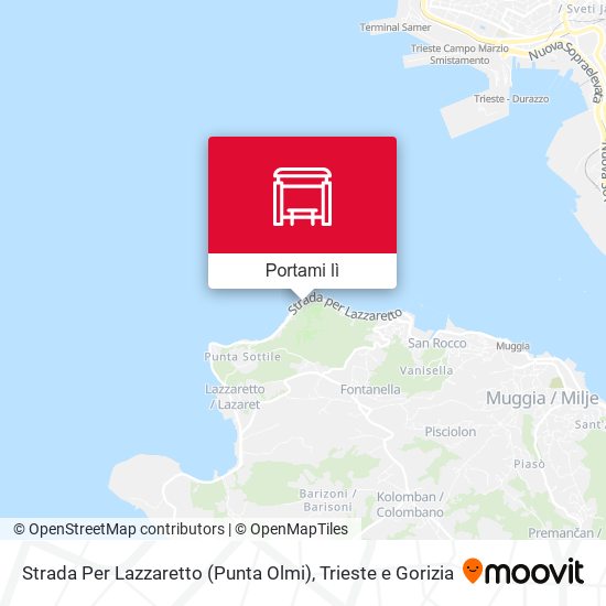 Mappa Strada Per Lazzaretto (Punta Olmi)