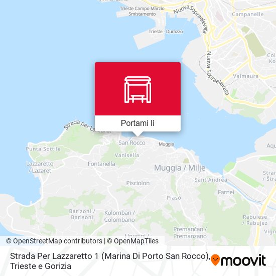 Mappa Strada Per Lazzaretto 1 (Marina Di Porto San Rocco)