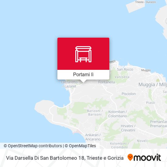 Mappa Via Darsella Di San Bartolomeo 18