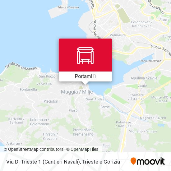 Mappa Via Di Trieste 1 (Cantieri Navali)
