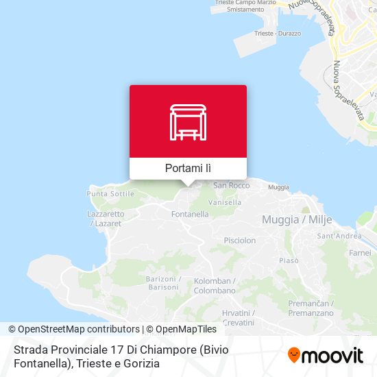 Mappa Strada Provinciale 17 Di Chiampore (Bivio Fontanella)