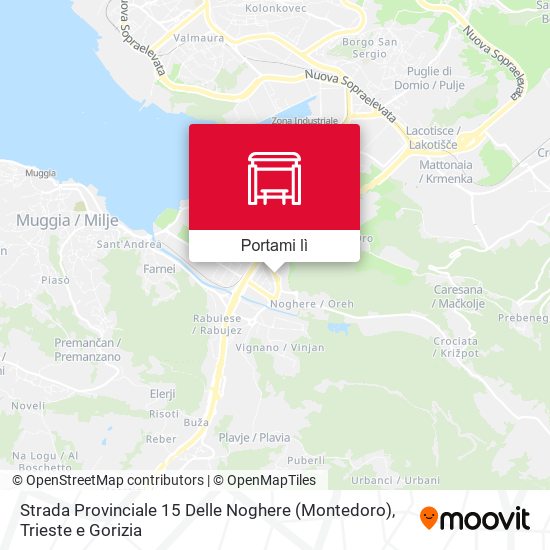 Mappa Strada Provinciale 15 Delle Noghere (Montedoro)