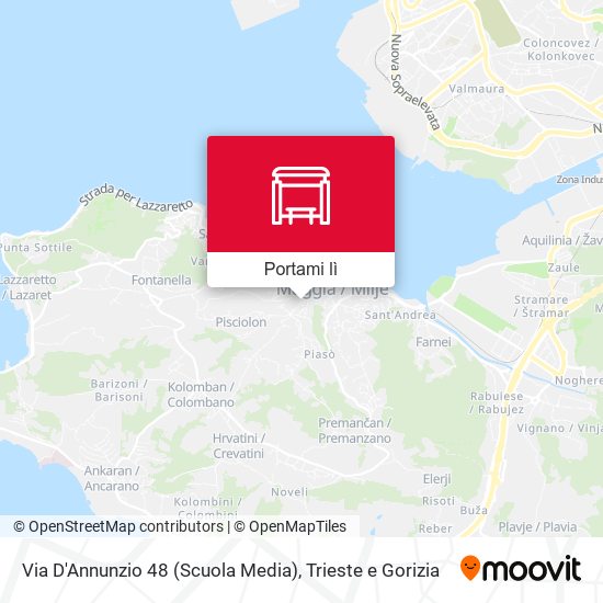 Mappa Via D'Annunzio 48 (Scuola Media)