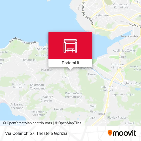 Mappa Via Colarich 67
