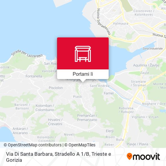 Mappa Via Di Santa Barbara, Stradello A 1 / B