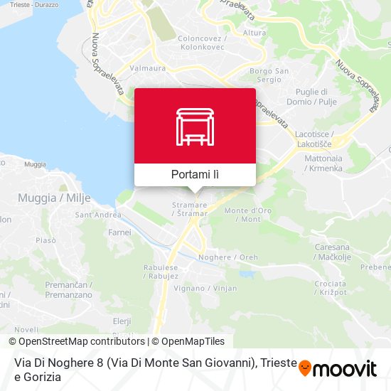 Mappa Via Di Noghere 8 (Via Di Monte San Giovanni)