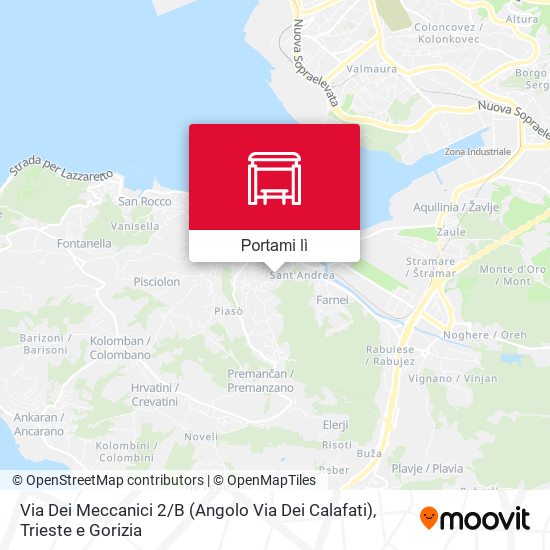 Mappa Via Dei Meccanici 2 / B (Angolo Via Dei Calafati)