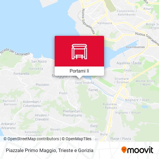 Mappa Piazzale Primo Maggio