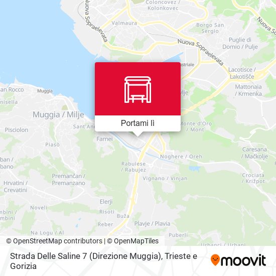 Mappa Strada Delle Saline 7 (Direzione Muggia)