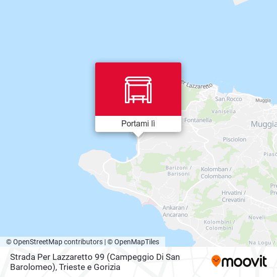 Mappa Strada Per Lazzaretto 99 (Campeggio Di San Barolomeo)