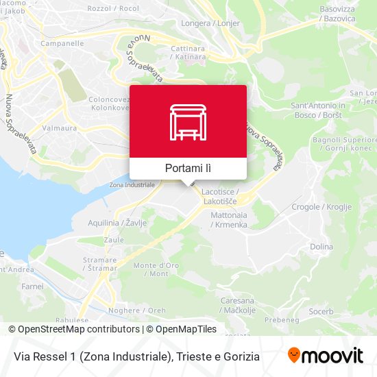 Mappa Via Ressel 1 (Zona Industriale)