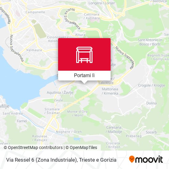 Mappa Via Ressel 6 (Zona Industriale)