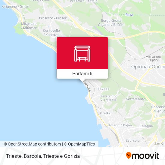 Mappa Trieste, Barcola