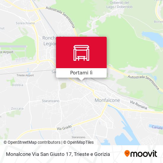 Mappa Monalcone Via San Giusto 17
