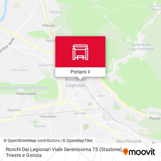 Mappa Ronchi Dei Legionari Viale Serenissima 75 (Stazione)