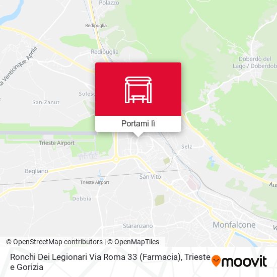 Mappa Ronchi Dei Legionari Via Roma 33 (Farmacia)