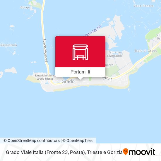 Mappa Grado Viale Italia (Fronte 23, Posta)