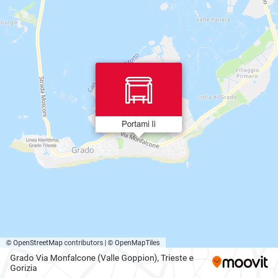 Mappa Grado Via Monfalcone (Valle Goppion)