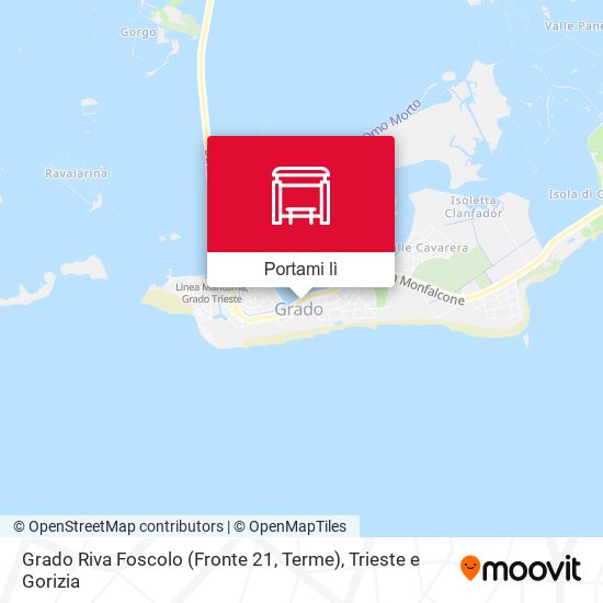 Mappa Grado Riva Foscolo (Fronte 21, Terme)