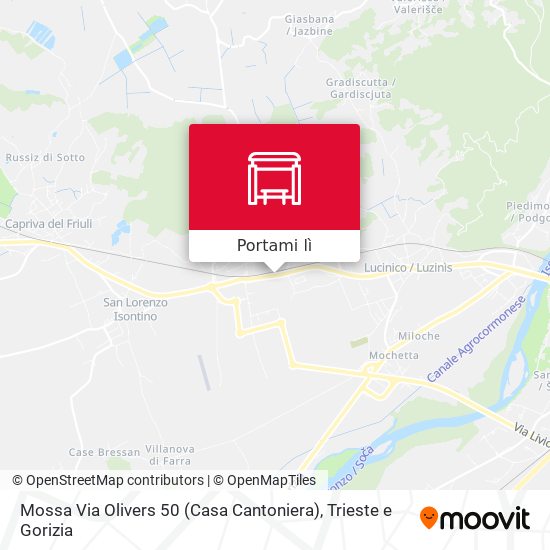 Mappa Mossa Via Olivers 50 (Casa Cantoniera)