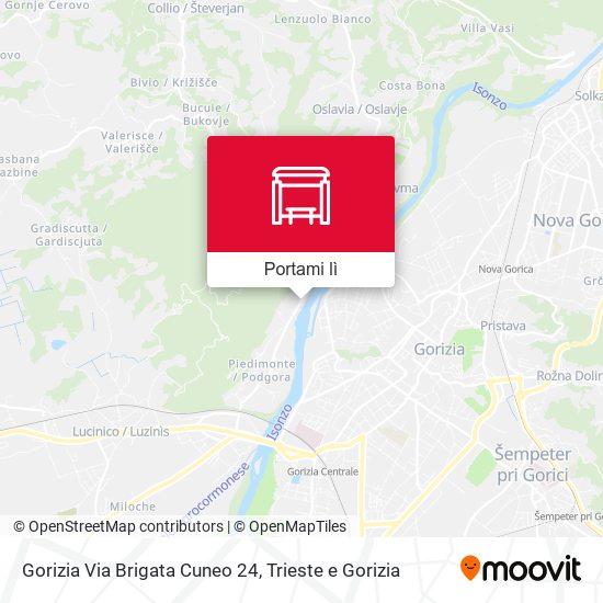 Mappa Gorizia Via Brigata Cuneo 24