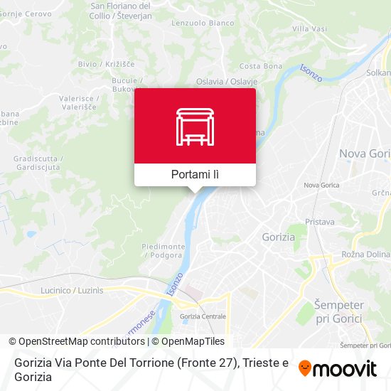 Mappa Gorizia Via Ponte Del Torrione (Fronte 27)