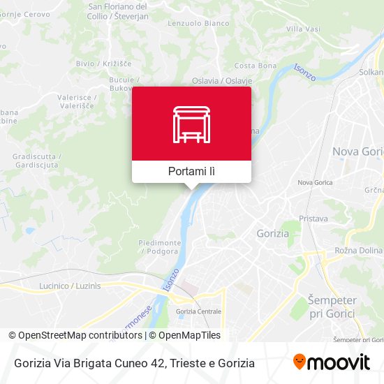 Mappa Gorizia Via Brigata Cuneo 42