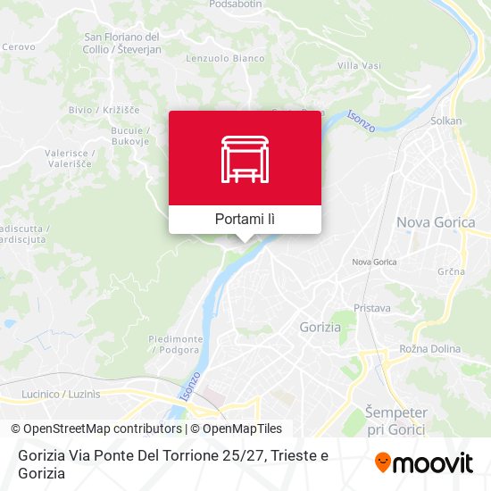 Mappa Gorizia Via Ponte Del Torrione 25 / 27