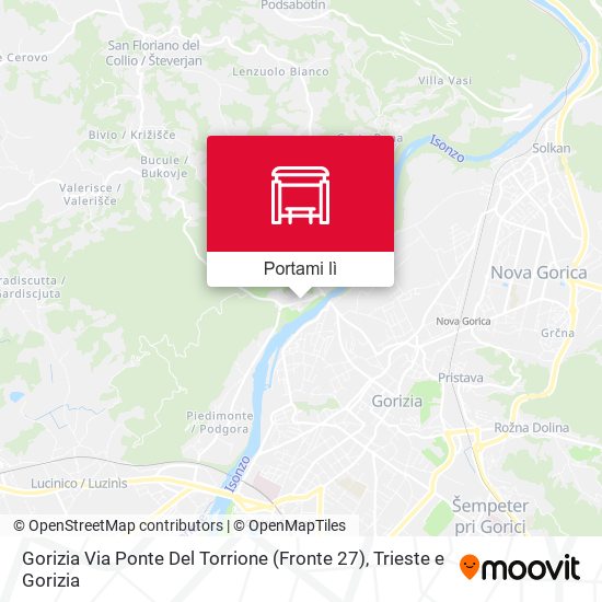 Mappa Gorizia Via Ponte Del Torrione (Fronte 27)
