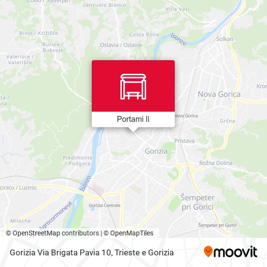 Mappa Gorizia Via Brigata Pavia 10