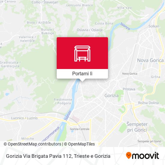 Mappa Gorizia Via Brigata Pavia 112