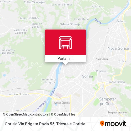 Mappa Gorizia Via Brigata Pavia 55