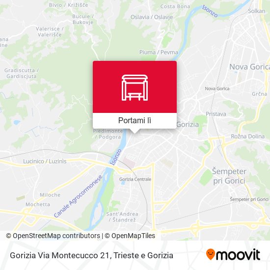 Mappa Gorizia Via Montecucco 21