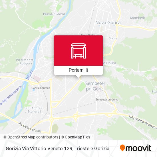 Mappa Gorizia Via Vittorio Veneto 129