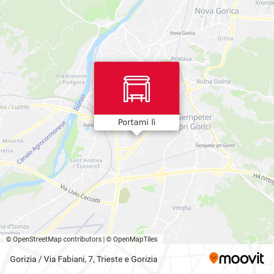 Mappa Gorizia / Via Fabiani, 7